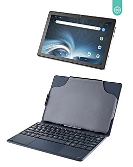 ENTITY Verso Pro 10.1in 4G LTE, 32GB Android 11 Tablet and Keyboard - Black Grey