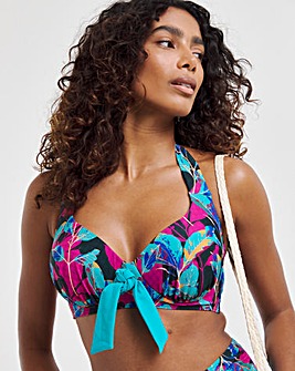 Joe Browns Floral Print Non Wired Bikini Top