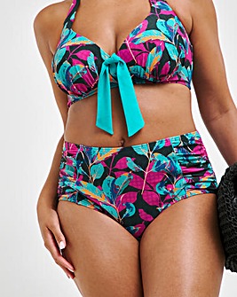 Joe Browns Floral Print High Waist Bikini Bottoms