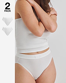 Sloggi 2Pack Cotton Double Comfort Tai Knicker White