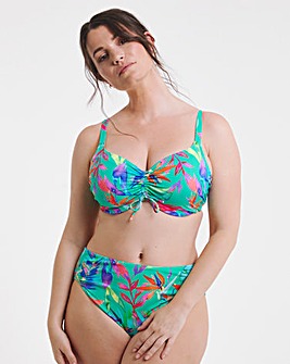 Elomi Toyama Tides Mid Rise Bikini Brief Jade