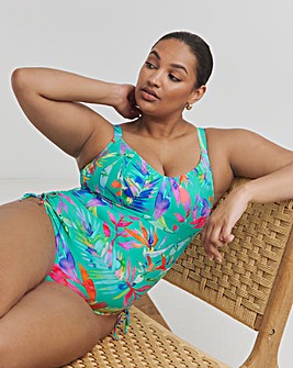 Elomi Toyama Tides Non Wired Adjustable Leg Swimsuit Jade