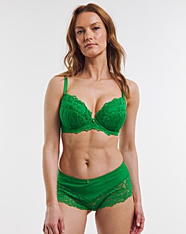 Ann Summers Sexy Lace Planet Shorts Bright Green