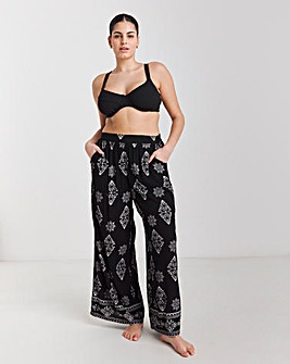 Joe Browns Print Beach Trousers Black Multi