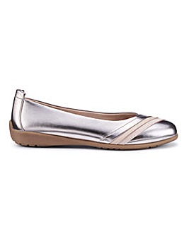 Hotter Phoenix Pleated Ballet Pump