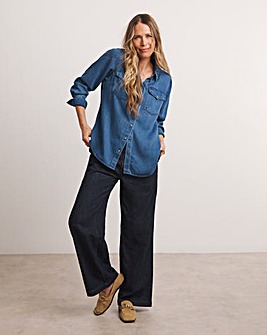 Anthology Blue Denim Shirt with Tencel TM Lyocell