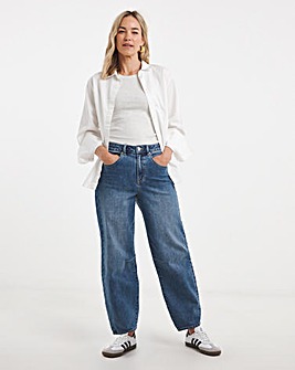 Light Blue Authentic Barrel Leg Jeans