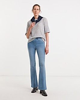 Light Blue Stretch Bootcut Jeggings