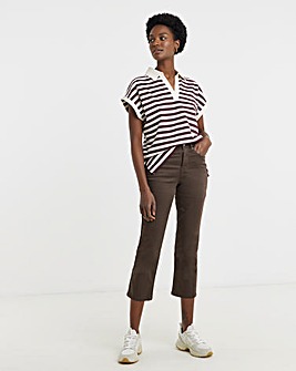 24/7 Chocolate Slim Crop Jeans
