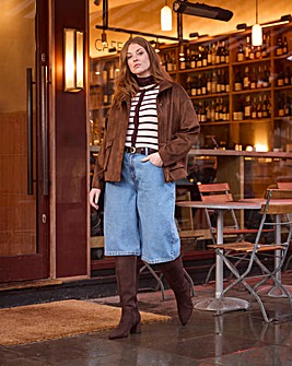 Mid Blue Denim Jorts