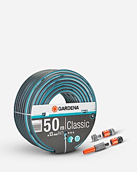Gardena 50m Classic Hose Starter Set with Connector