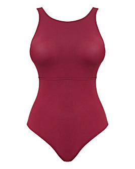 Figleaves Icon Non Wired High Neck Strapping Swimsuit