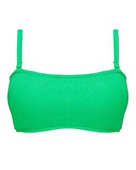 Mix and Match Crinkle Bandeau Bikini Top and Scrunchie