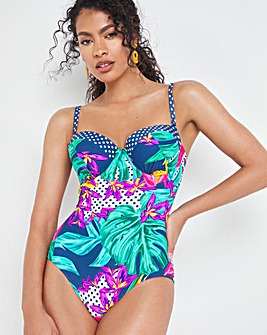 Vibrant Islands Underwired Bandeau Swimsuit