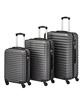 matte black luggage set