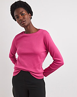 Rose Crew Neck Long Sleeve T-Shirt