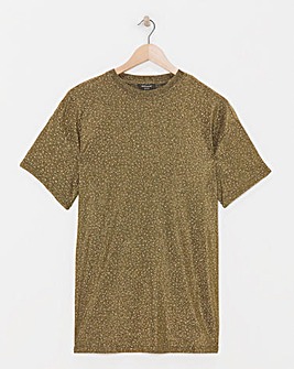 Crew Neck Short Sleeve Longline Top