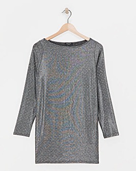 Slash Neck Longline Top