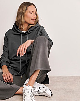 Anthology Steel Grey Longline Hoodie