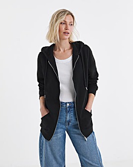 Longline Zip Hoodie