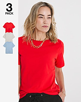 3 Pack Crew Neck T-Shirts