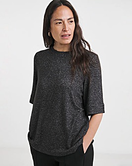 Black Soft Touch Boxy T-Shirt