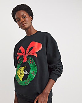 Grinch Christmas License Sweatshirt