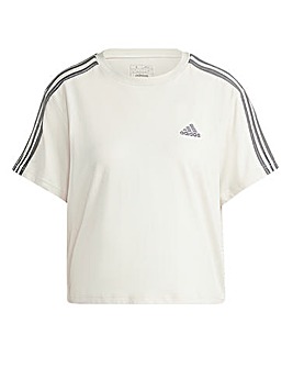 adidas 3 Stripe Crop Top