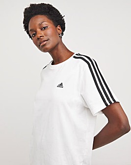 adidas 3 Stripes Boyfriend T-Shirt