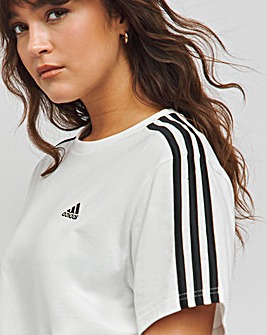 adidas 3 Stripes Boyfriend T-Shirt