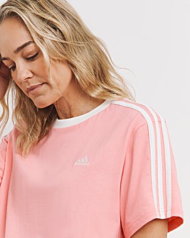 adidas 3 Stripes Boyfriend T-Shirt