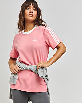 adidas 3 Stripes Boyfriend T-Shirt