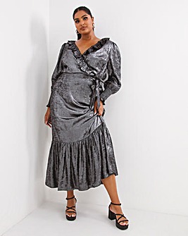Lovedrobe Metallic Midi Dress