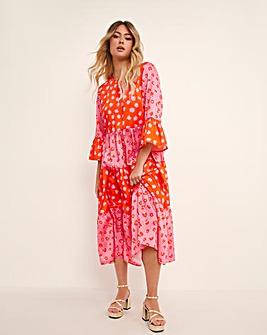 Twisted Wunder Adele Contrast Floral Dress