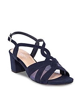 Paradox London Narelle Wide E Fit Block Heel Sandal
