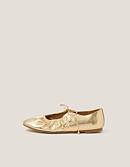 Monsoon Blair Metallic Ballet Flats