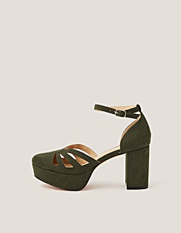 Monsoon Iris Cutwork Platform Heels
