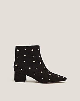Monsoon Talia Stud Ankle Boots
