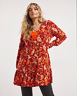 Joe Browns Paisley Long Sleeve Jersey Tunic