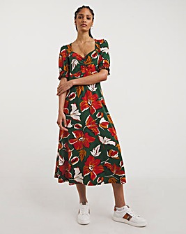 Joe Browns Floral Midi Jersey Dress