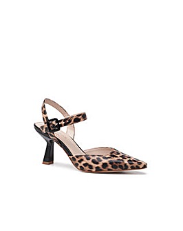 Paradox London Tempest Flared Heel Ankle Strap Shoes