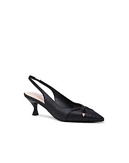 Paradox London Tegan Crystal Mesh Kitten Heel Shoes