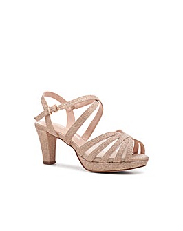 Paradox London Norma Wide Fit Platform Sandals