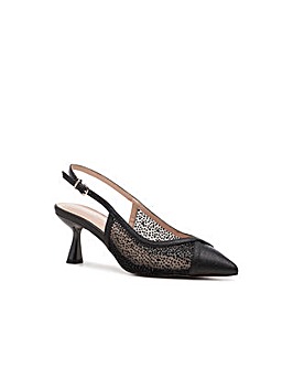 Paradox London Fascinate Wide Fit Slingback Shimmer Heels