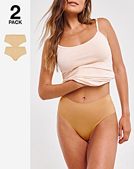 Sloggi 2Pack Zero One Midi Knickers Cognac