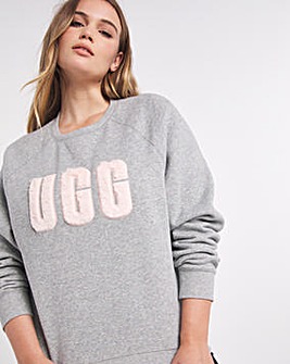 UGG Madeline Fuzzy Logo Lounge Sweater
