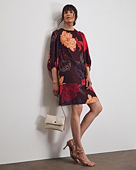 Joanna Hope Graphic Floral Print Shift Dress