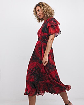 Joanna Hope Tie Waist Print Maxi Dress