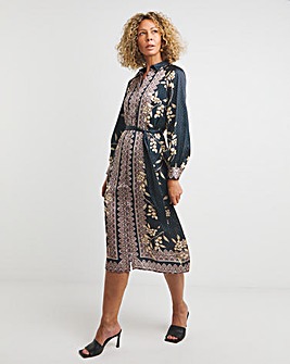 Joanna Hope Balloon Sleeve Shirt Dress