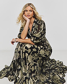 Joanna Hope Jacquard Wrap Dress